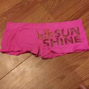 Hot pink boyshort underwear